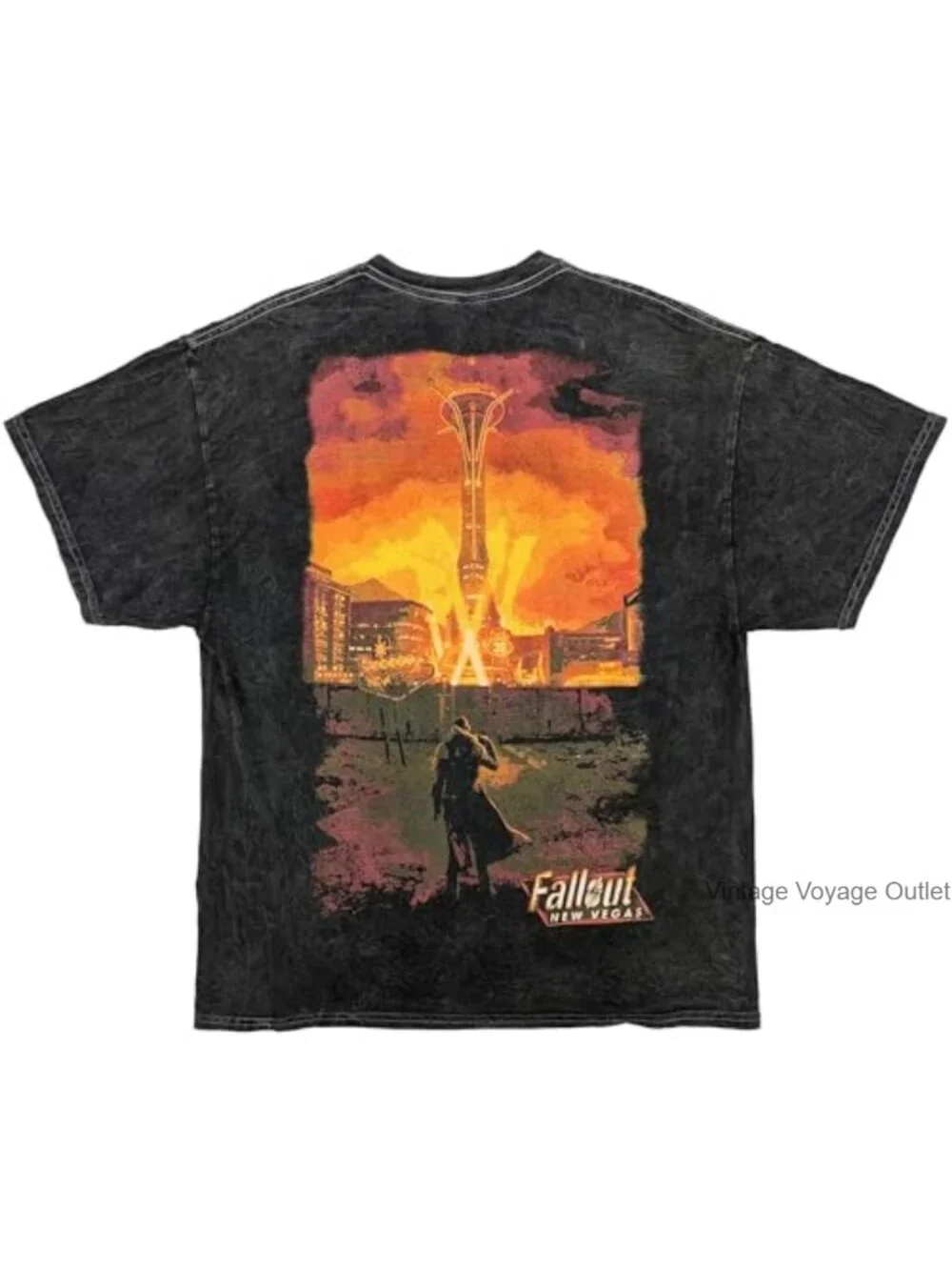 Men's Fallout New Vegas Graphic Tee 100% Cotton Short Sleeve Crew Neck